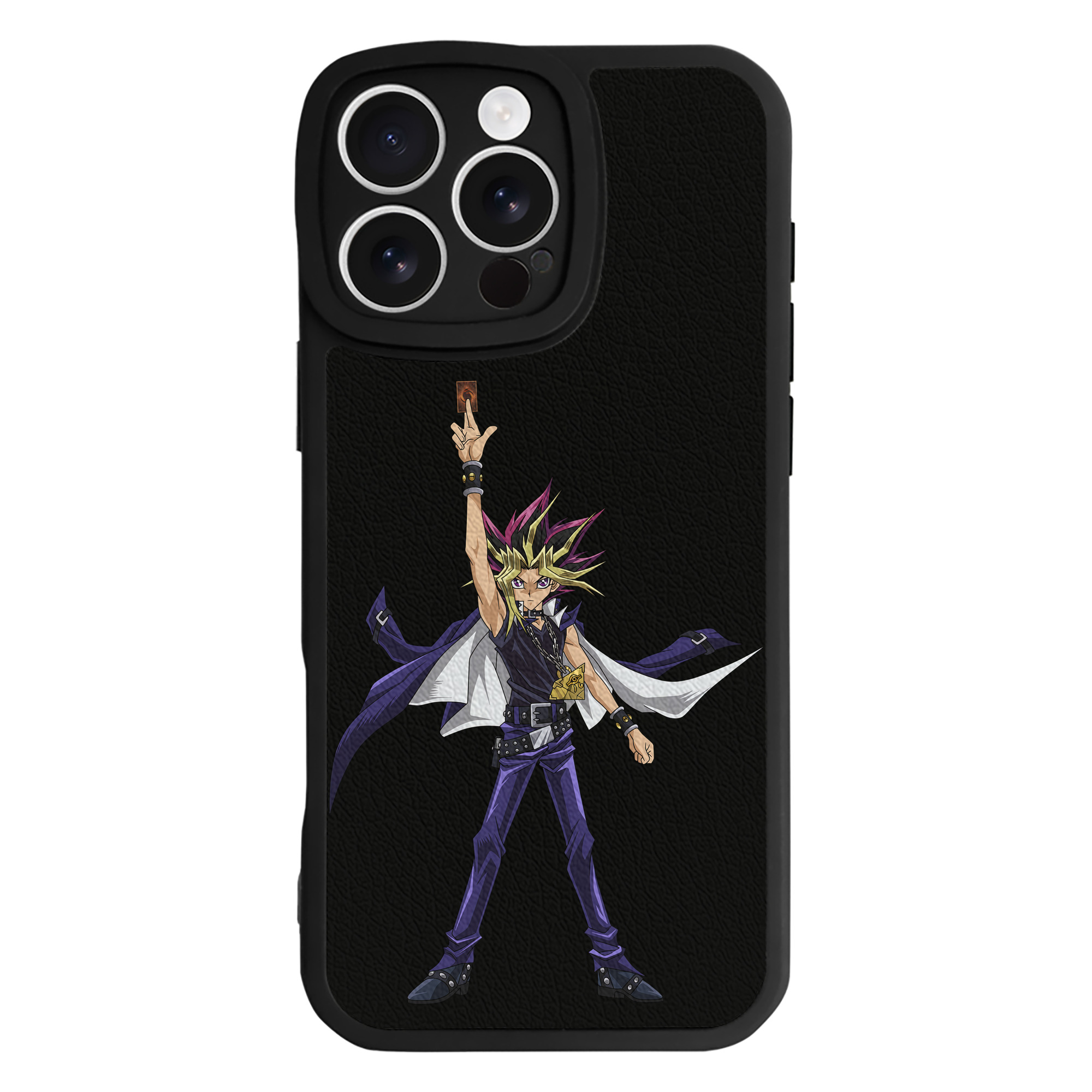 遊☆戯☆王 Yu-Gi-Oh! 【iPhone 16シリーズ対応】シリコンスマホケース（レザー調） 材質：シリコン